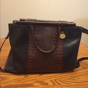 Brahmin Leather Handbag with Shoulder Strap. Item # 6950